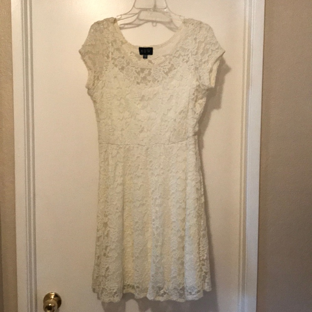 AUW Ivory lace dress